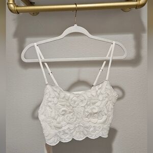 Shyanne White Lace Tank Top